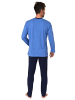 NORMANN Schlafanzug langarm Pyjama - 77891 in blau