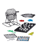 relaxdays Bingo Spiel mit Metalltrommel in Schwarz