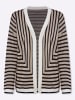 Heine Strickjacke in ecru-beige-gemustert