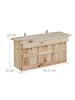 relaxdays Nistkasten in Natur - (B)43,5 x (H)22 x (T)15 cm
