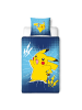 MTOnlinehandel Bettwäsche Pokemon  "Pika Power" in Blau/ Gelb