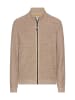 Camel Active Strickjacke aus einem soften Baumwollmix in Hafer