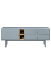 home24 TV-Lowboard LINDALE 140 cm in Blaugrau