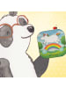 Mr. & Mrs. Panda Glas-Untersetzer Einhorn Regenbogen Design ohne... in Weiß