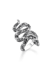 Thomas Sabo Ring  Schlange in silber, schwarz