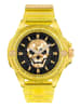 Philipp Plein Herrenuhr The $kull Synthetic in gelb