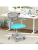 COSTWAY Schreibtischstuhl Kinder ab 3 Jahren in Türkis