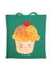 Mr. & Mrs. Panda Shopping Tasche Cupcake ohne Spruch in Mint