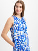 MARC CAIN COLLECTIONS Kleid in blau weiß - 0001