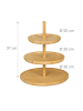 relaxdays Etagere in Natur - (H)25 x Ø30 cm