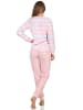 NORMANN Frottee Pyjama Bündchen - 58226 in rosa