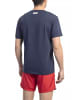 Bikkembergs Blau Schwarz Baumwolle Herren T-Shirt
