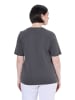 Ulla Popken Shirt in graphitgrau