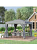 Outsunny Pavillon in Hellgrau 2,96L x 2,96B x 2,65H cm
