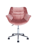 Beliani Bürostuhl LABELLE in Rosa - (W) 62 x (H) 83 x (L) 62 cm