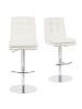 DUBI Möbel 2er-Set: Barhocker Juno in Creme - (B)45 x (H)98 x  (T)57 cm