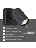 Brilliant Marty LED-Wandspot – Sand-Schwarz, GU10, schwenkbar, dimmbar, Warmweiß
