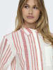 JACQUELINE de YONG Hemd Kurzarm Shirt Basic Rundhals in Pink