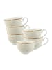 Villeroy & Boch 6er Set Frühstückstassen Ivoire 310 ml weiß-gold in weiß-gold