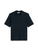 Marc O'Polo DENIM Strick-Poloshirt relaxed in Peppercorn Grey