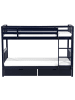 Beliani Kinderbett REVIN in Blau - (W) 87 x (H) 147 x (L) 208 cm
