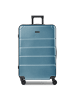 Police Dublin 4 Rollen Trolley L 75 cm mit Dehnfalte in ice blue