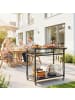 Outsunny Grillwagen,113L x 50,5B x 88H cm,Schwarz