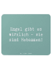 Mr. & Mrs. Panda Mousepad Spruch Hebamme Engel mit Spruch in Meeresbrise