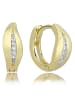 BALIA Ohrringe Gold 333 Gelbgold - 8 Karat Blatt Creolen