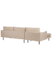 Beliani Ecksofa VINTERBRO in Beige/Schwarz - (W) 279 x (H) 86 x (L) 162 cm