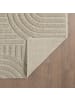 Teppich Boss Kurzflor Teppich Art 1121, rund - Beige