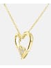 Diamant L'éternel Halskette mit Anhänger aus 375 Gelbgold mit Diamant Herz-Design