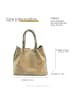 Florence Leder Handtasche, Umhängetasche Florence Tasche beige, taupe ca. 31cm