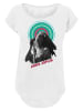 F4NT4STIC Long Cut T-Shirt Long Cut T-Shirt 'Janis Joplin Halo Photo' in weiß