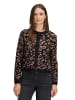 BETTY & CO Strick-Cardigan mit Jacquard in Black/Camel