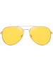 styleBREAKER Piloten Sonnenbrille in Gold / Gelb