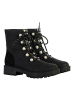 Desigual Hohe Lederstiefeletten im Biker-Stil „Pearl“ Schwarz