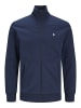 JACK & JONES PLUS Sweatshirt mit Reißverschluss in Navy Blazer