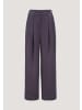 Hessnatur Hessnatur Twill-Hose Wide Leg aus TENCEL™ Lyocell in dunkle traube