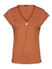 Laura Scott Kurzarmshirt in rostrot