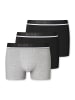 Schiesser Boxershort 3er Pack in Schwarz/Grau