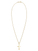 Elli DIAMONDS  Halskette 925 Sterling Silber Kreuz in Gold