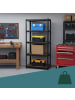relaxdays Schwerlastregal in Schwarz/ Braun - (B)80 x (H)168 x (T)40 cm