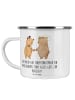 Mr. & Mrs. Panda Kaffeebecher Unschlagbares Brautpaar mit Spruch in Transparent