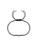 Alexander York FREUNDSCHAFTS-ARMBAND mit Charm-Herz in silber