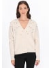 Usha Women Cardigan in cream melange
