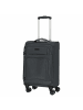 D&N Travel Line 9204 - 4-Rollen-Kabinentrolley S 55 cm (schwarz) in grau