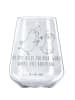 Mr. & Mrs. Panda Rotwein Glas Mops Verliebt mit Spruch in Transparent