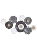 Beliani Wandobjekt POTASSIUM in Grau/Gold/Beige - (W) 90 x (H) 49 x (L) 6 cm Horizontal