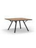 CALICOSY Tafel BENI in Helles Holz - (W) 136  x (H) 77  x (L) 136  cm